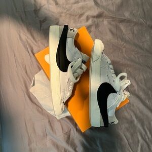 Nike Women’s White and Black Classic Sneakers